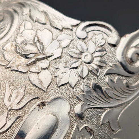 復古鍍銀糖碗煤炭碗設計盒裝